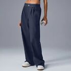 Alo Women s Casual Sports Pants Wide Leg Straight Pants