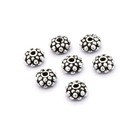 13 Pcs 7mm Rondelle Spacer Bead Antique Silver Plated Jewelry Making
