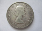 1954 Canadian 50 Cent Silver Coin - Queen Elizabeth Ii