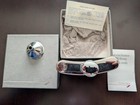 British Airways Concorde Airplane Hinged 4oz Hip Flask   Funnel Calf Leather Nib