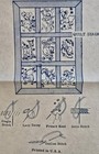 Original Vtg Mail Order Transfer Pattern 7368  Baby Crib Quilt  Small Animals 