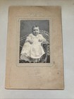 Antique Victorian Edwardian Baby Christening Gown Necklace Wicker Chair Photo