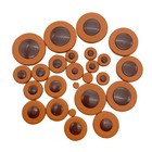 25 Pieces Alto Sax Pads 8 5mm To 46mm Lightweight Protect The Keys With Multi