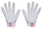 Under Armour Radar Softball Batting Gloves Women   s Large Lg White Pink Brand New