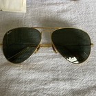 Vintage Ray Ban Aviator Sunglasses 1990 s Gold Frame Gray Lenes