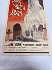 1962 Burn Witch Burn Original 14x36    Movie Poster Janet Blair Cult Horror