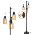Farmhouse Floor Lamp  Dimmable Floor Lamp For Living Room  Oil-rubbed Bronze