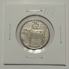 1991 Botswana 25 Thebe Zebu Bull Coin Km 6 Animal Wildlife Africa Cow Cattle