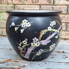 Vintage Thomas Forester Phoenix Ware Peacock Planter 10  T f   S Lt England Asia