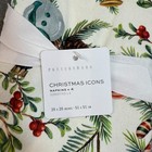 Pottery Barn Nostalgic Christmas Icon Cotton Twill Napkins - Set Of 4