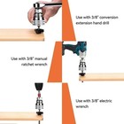 10-19mm Universal Socket Tool Adjustable Multifunction Wrench Sleeve Adapter Kit