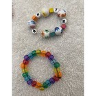 Set Of 7 Kids Costume Jewelry Necklace Bracelet Beads Bff I Love You Assortment