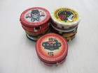 25 Casino Gaming Poker Chip Lot Las Vegas  1 New   Used Chipco Paulson Clay Room