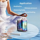 Clear Crystal Singing Bowl 5 5  440hz G Note Cosmic Light Quartz With Case Sound
