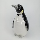 Vintage 1980s Otagiri Emperor Penguin Ceramic Sugar Bowl With Original Sticker