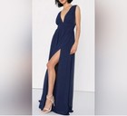 Nwt Lulus Heavenly Hues Maxi Dress In Navy Blue Size Medium
