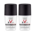 Vichy Homme Anti-perspirant Anti-stains Roll-on 50ml  2 Pack 