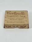 Corticelli Midget Darning Silk 1922-1932 11 Antique Wood Spools Box Kitten Logo
