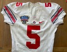 Taurian Washington Game Worn Sugar Bowl Football Jersey Ohio State Buckeyes