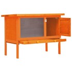 Outdoor Rabbit Hutch Small Animal House Pet Cage 1 Layer Wood