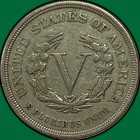 1883 No Cents Liberty Head V Nickel Extremely Fine Xf Coin  50476