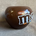 Hard To Find Brown M m 5 5  Ceramic Candy Jar  Originally From Sears 