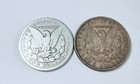 Lot Of 2 Morgan Silver Dollars  Actual 90  Silver Coins Shown  12133