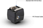 Optical Flash Slave Trigger  Hot Shoe Sync Adapter With Pc Socket optical Sensor