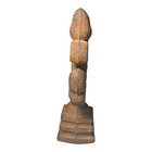 Vintage Antique Cast Iron Fence Post Finial Fleur De Lis  4 75    Tall