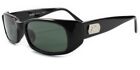 Deadstock True Vintage Indie Hip Green Lens Black Frame Rectangle Sunglasses