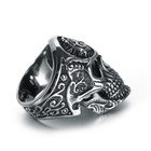 Vintage Masonic Skull Ring Men s Stainless Steel Freemason Biker Punk Skull Ring