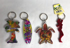 Hawaii Acrylic Key Chain Bundle - Woman Shaped Chain Is Also A Bottle Opener New