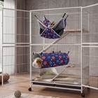 Petonfun Ferret Rat Hammock Tunnel For Cage Guinea Pig Hideout Toy Bed blue