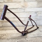 1960s Ross Barracuda Girls Banana Seat 20    Muscle Bike Frame Purple