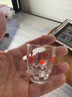 Vtg Barware Set 1950   s Decanter shot Glass  Ashtray 2 Stopper Card Suit Theme