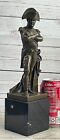 Excellent Vintage French Bronze Napoleon Statue 12  Signed Namgreb Decor Sale