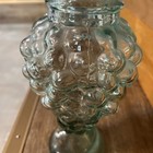Vintage Italian Aqua Decorative Grapes Wine Decanter Glass Bottle 500 Ml 10 75 