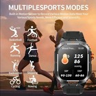 Military Smart Watch For Men answer make Calls  Rugged Tactical Fitness Tracker