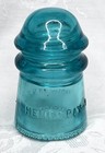 Hemingray-9  Made In U s a  Glass Pony Blue Green  Insulator