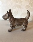 Antique Cast Iron Terrier Dog Bookend Doorstop
