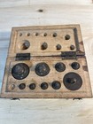 Antique Cambrdige Botanical Supply Co  Ma Box W scale Weights Apothecary France