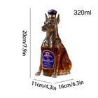 Dog Glass Whiskey Bottle Cool Doberman Decanter For Wine Bottles Good Gift 320ml