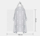 Metene Nursing Cover Breastfeeding Apron Cotton Baby Feeding Cover Gray Arrow