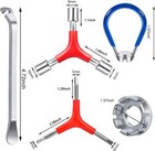 Bike Spoke Wrench Set 7pcs Portable Bicycle Spoke Tool Kit Y-type Hex Wrench