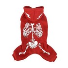 Pet Dog Skeleton Halloween Costume Puppy Cat Cosplay Party Jumpsuit Clothes
