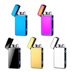 Electronic Lighter  Usb Rechargeable Dual Arc Flameles Windproof Electric Plasma