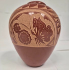 Vangie Tafoya Polished Redware Jar With Top