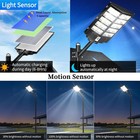 Pfctart Commercial Large Solar Street Light Outdoor Ip67 Dusk-to-dawn Road Lamp