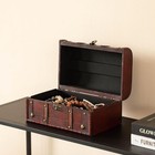 Vintiquewise tm Decorative Treasure Box - Wooden Trunk Chest