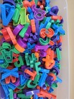 Vintage Refrigerator Magnets Alphabet Letters Plastic 